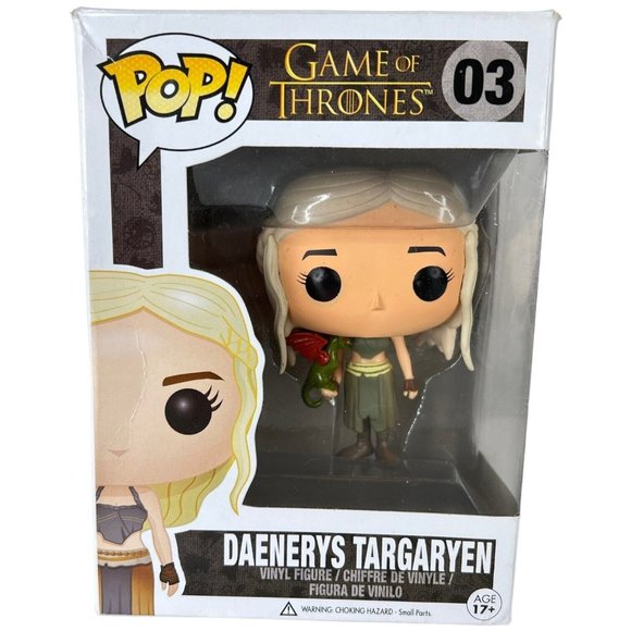 Funko Pop Game Of Thrones #03 Daenerys Targaryen Green Dragon Red Wings New Box - Picture 1 of 12